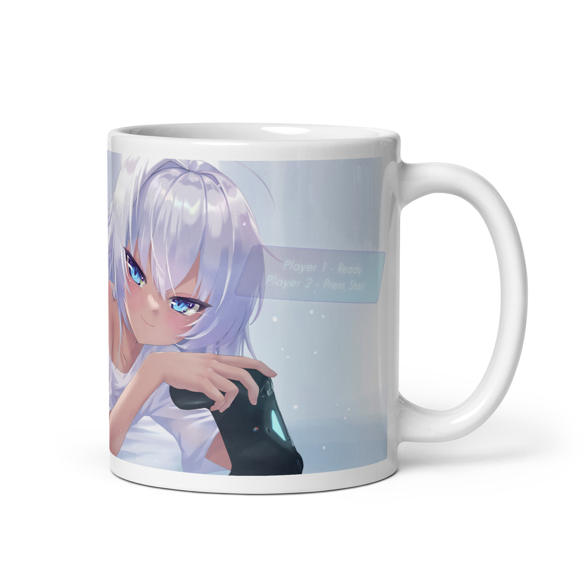 White Mug - 2025 Design Aidos Gamer – Bild 2